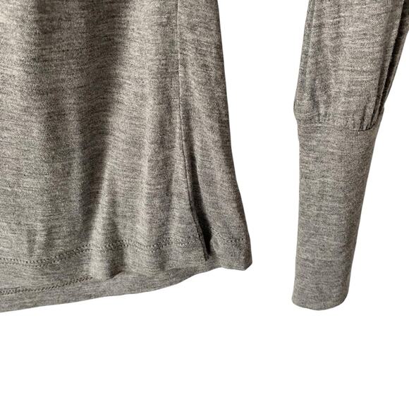 Missoni Denim Designer Knit Metallic Stripe Cowl Neck Gray Top size small - Picture 7 of 9